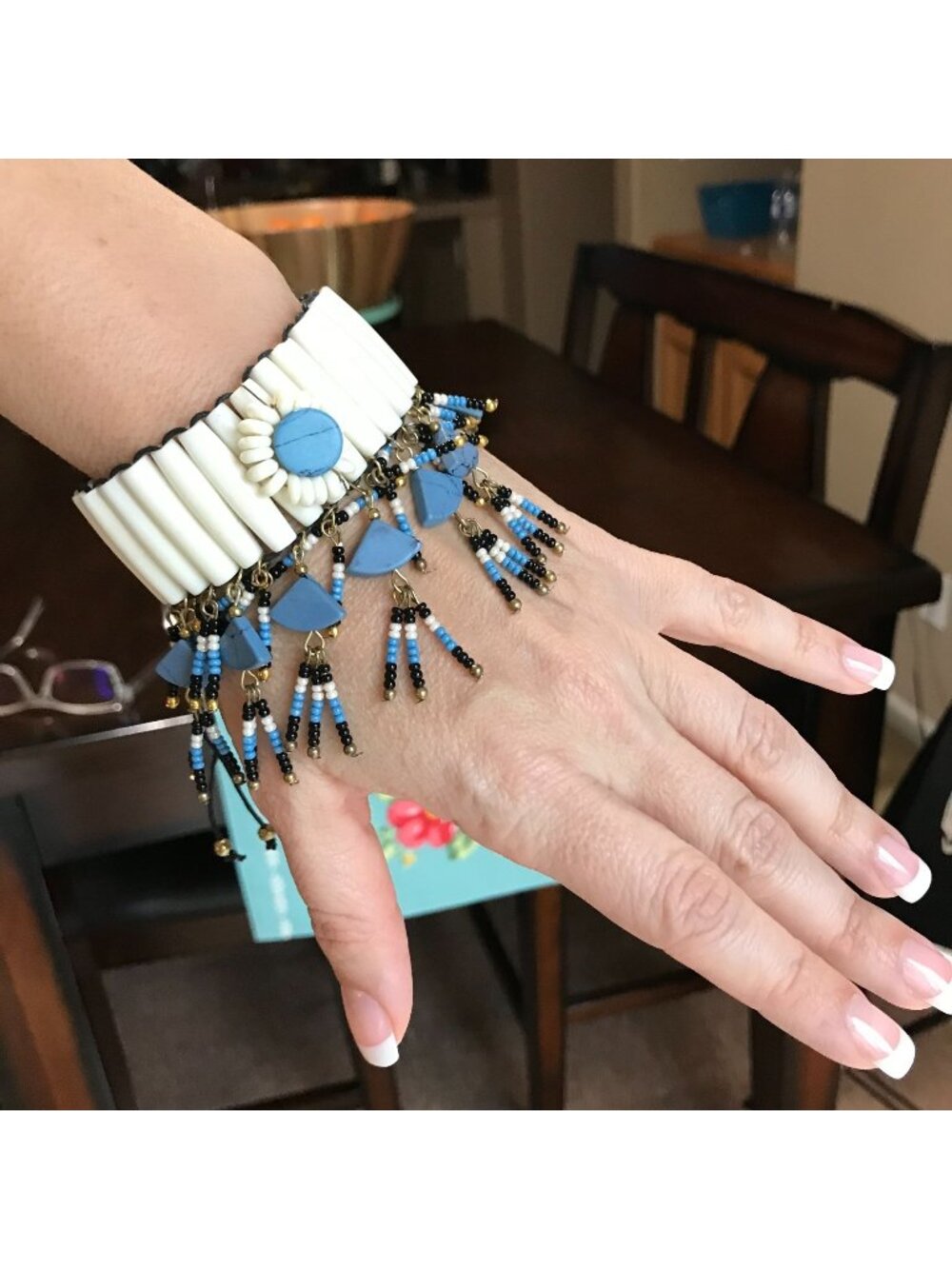NWT Anthropologie Boho Festival Southwestern Jewelry Chunky Beaded Bracelet